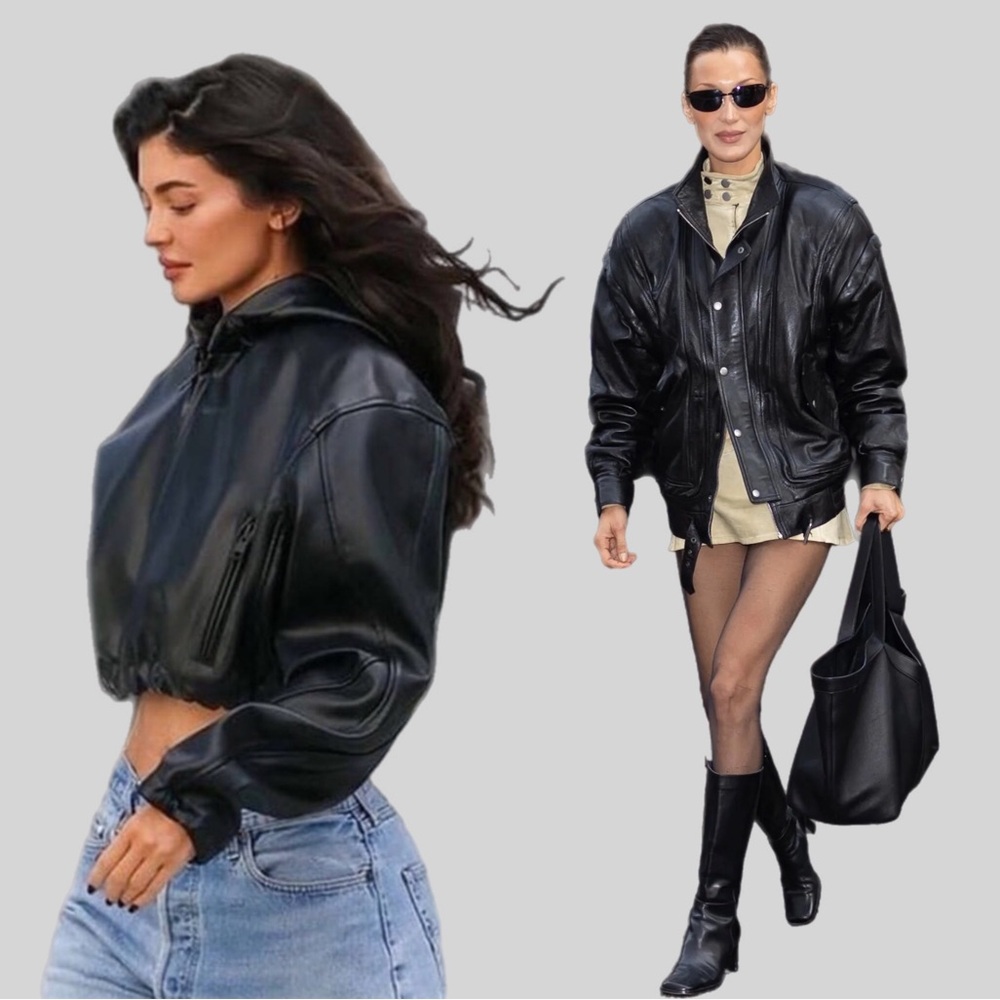 VTG 80’s Puffy Sleeved Leather Jacket 🕶️ - Picture 6 of 6